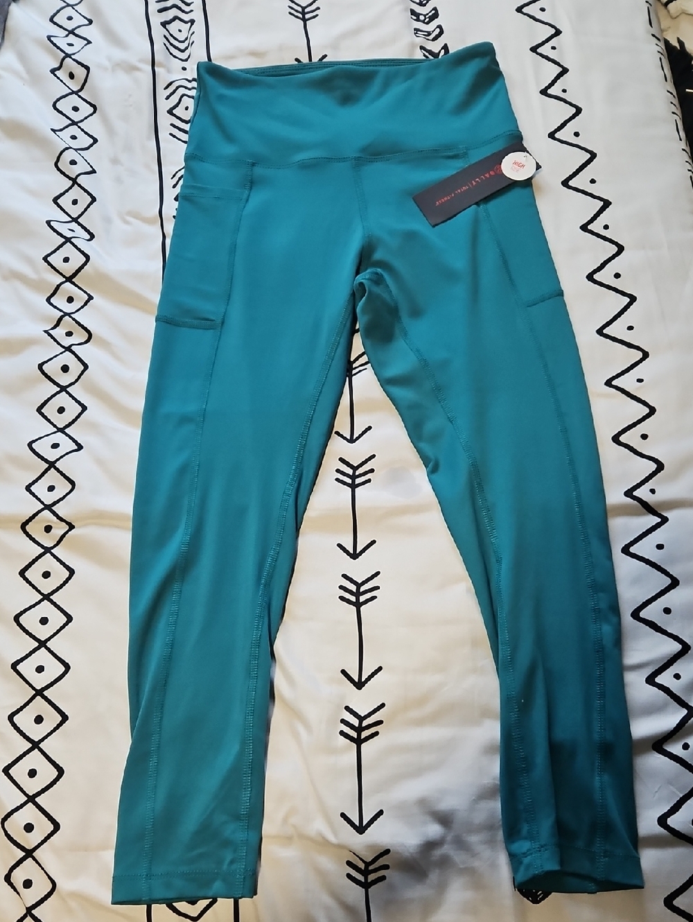 Bally Teal Athletic High-Rise Leggings